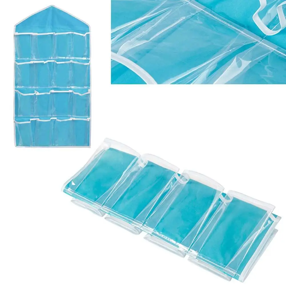 16-карман пакет подвесной на дверь обуви вешалка аккуратное хранение Органайзер