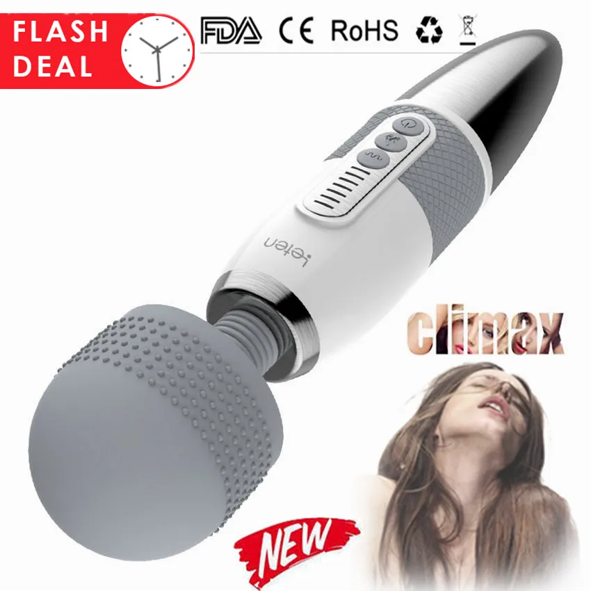 Волшебная палочка для женщин Leten lightning AV массажер мастурбации большой вибратор