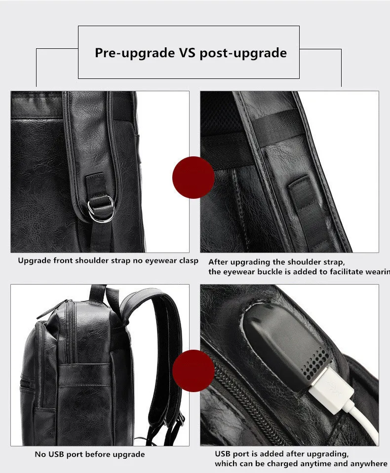 2019 хит! Модный Дорожный рюкзак для женщин и мужчин школьные мужские кожаные