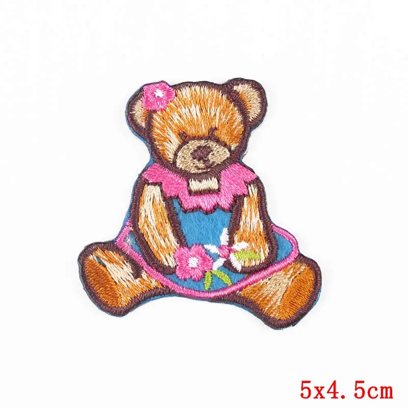 

The Lion King Stripes Patches For Kids Clothing Cartoon Bear Cat Iron On Pathes Cute Animal Thermo Stickers On Clothes Badges