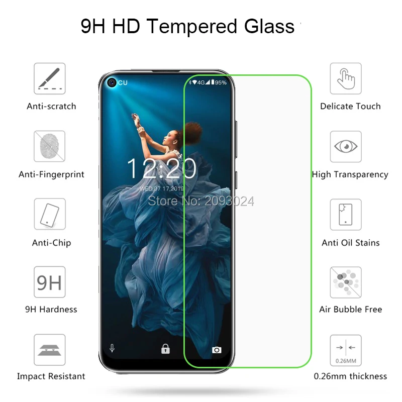 

10 шт., закаленное стекло для Oukitel C17 Pro C18 Pro, Премиум Защитная пленка для Oukitel C18 Pro, Защитная пленка для переднего стекла