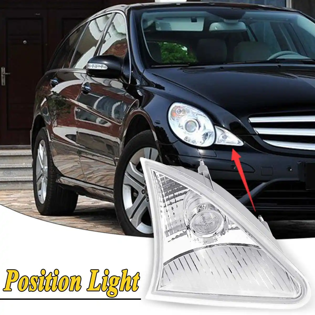 

Front L/R Position Light Next To Headlight Cover Emark For Benz R-Class R320 R350 R500 R63 For AMG without Bulb