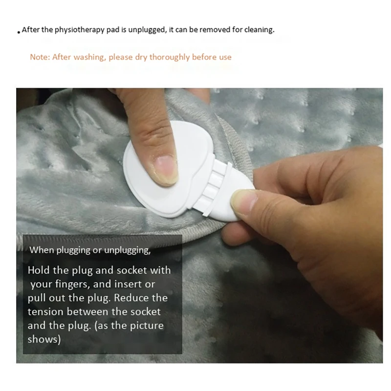 

Electric Heating Pad Timer for Shoulder Neck Back Spine Leg Pain Relief Winter Warmer 76X40cm