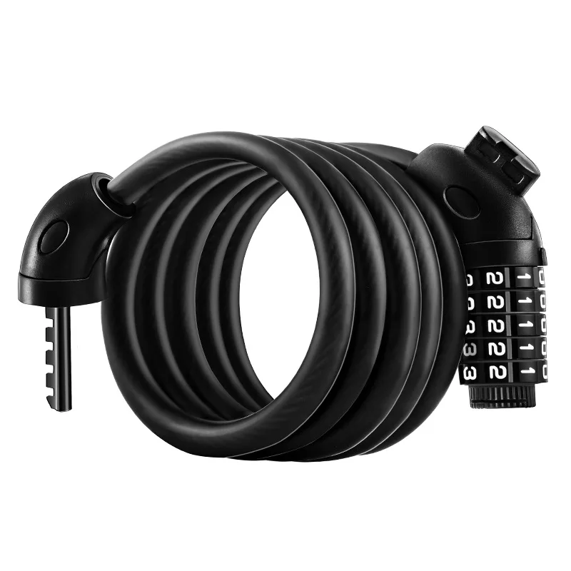 

1.2M 4ft Bike Lock Scooter Bicycle Motorcycle Cable Chain Locks 5-Digit Secure Combination Heavy Duty Cables 0.5"/12mm Diameter