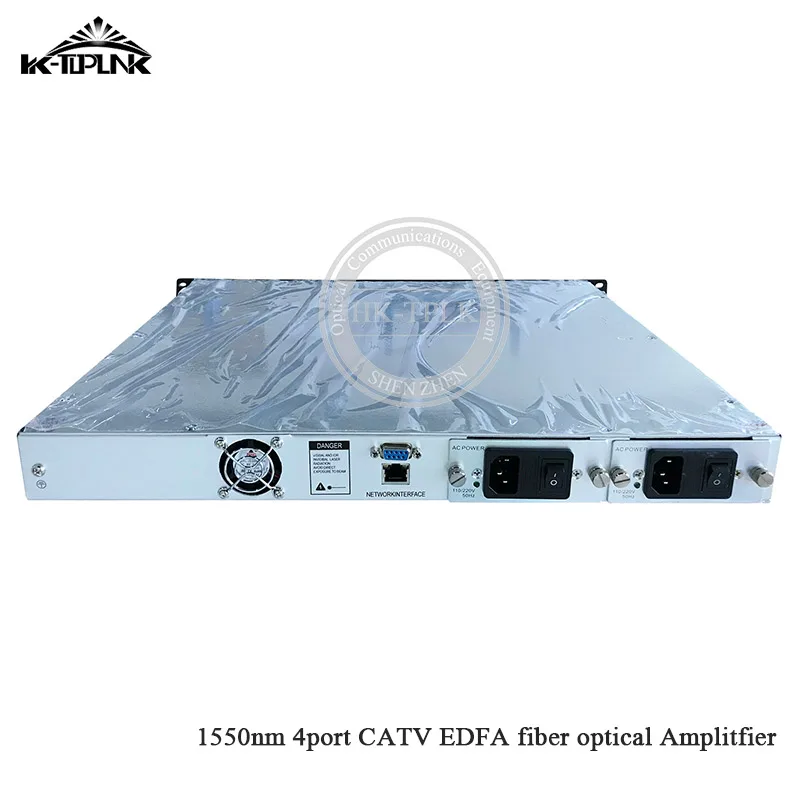 1550nm CATV WDM 4 порта * 20dBm EDFA Волоконно-оптический усилитель 1U/80 Вт Высокая мощность