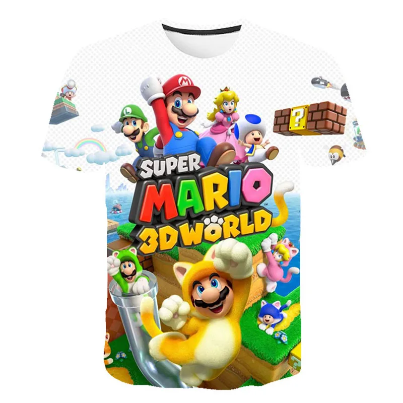 

Summer 2019 new style Cartoon 3D print T-shirt funny casual 3d Tshirt Tops Character cartoon Boys and Girls T-Shirt
