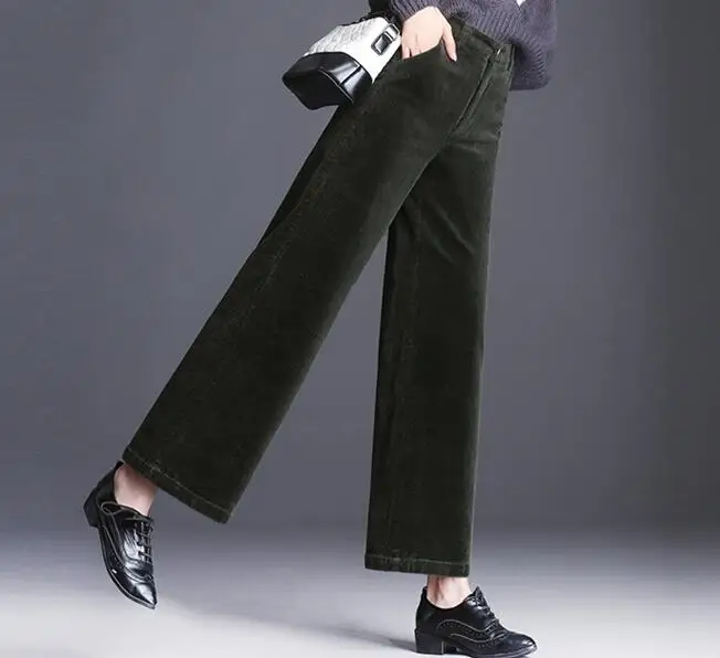 Новые модные осенне-весенние широкие брюки повседневные бриджи женские с