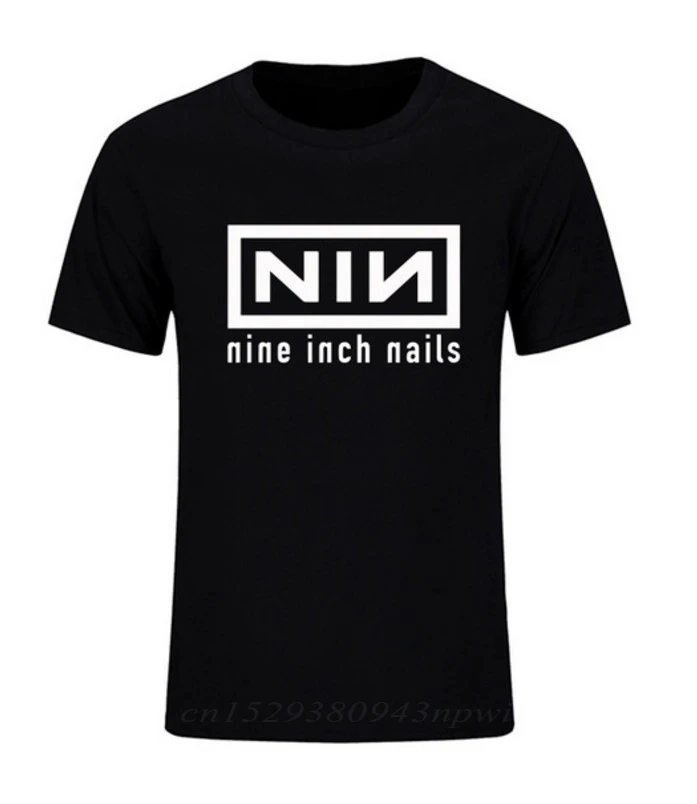 Новые модные летние Nine Inch Nails Rock Band футболки Повседневная одежда в стиле хип хоп