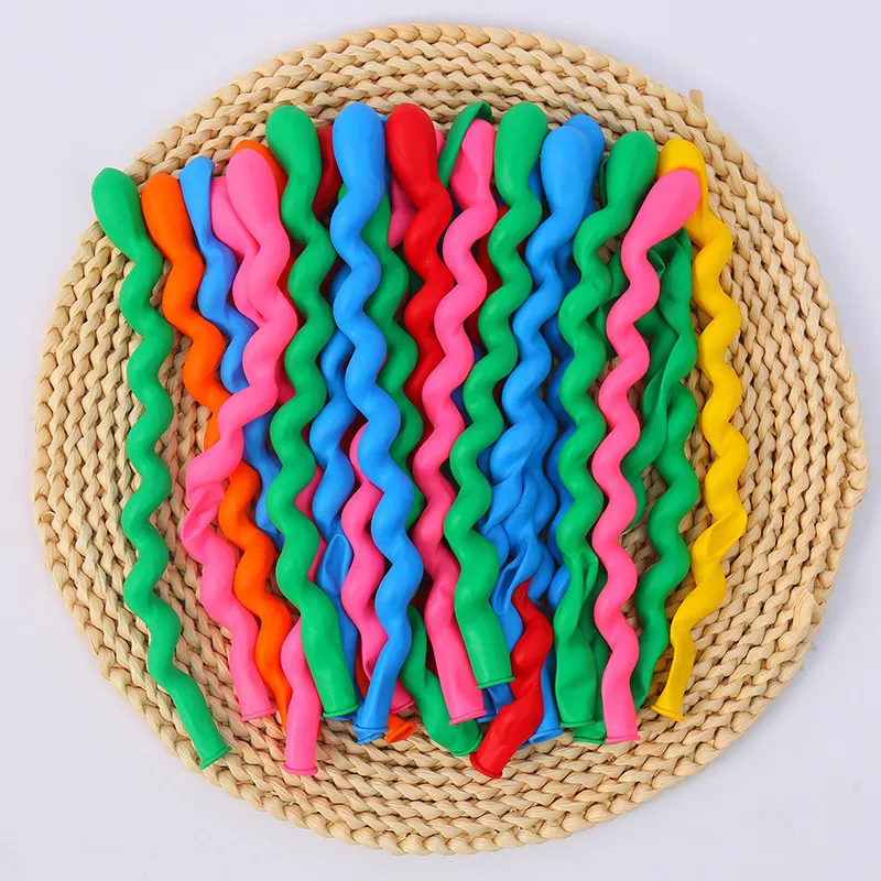 10/20/30 шт. винтовой витой латексный шар спираль утолщенный длинный воздушный Бар KTV