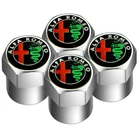 4 шт., колпачки для клапана автомобильной шины, для alfa romeo 159 147 156 giulietta 147 159 mito Sportive Badge, автостайлинг