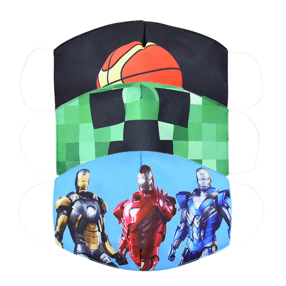 Пылезащитная маска для рта многоразовая дышащая хлопковая детей и взрослых