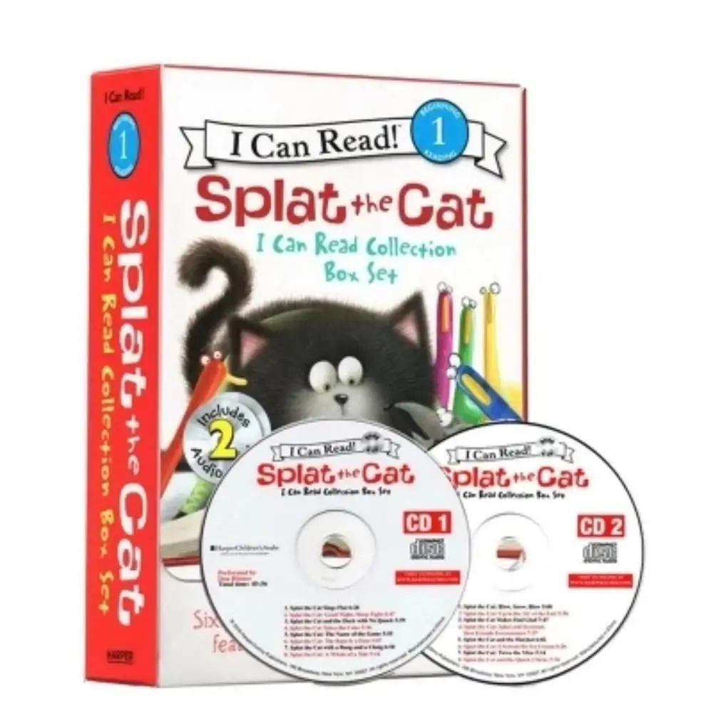 16 книг/комплект я могу прочитать восклицательный знак кота книги с историями на