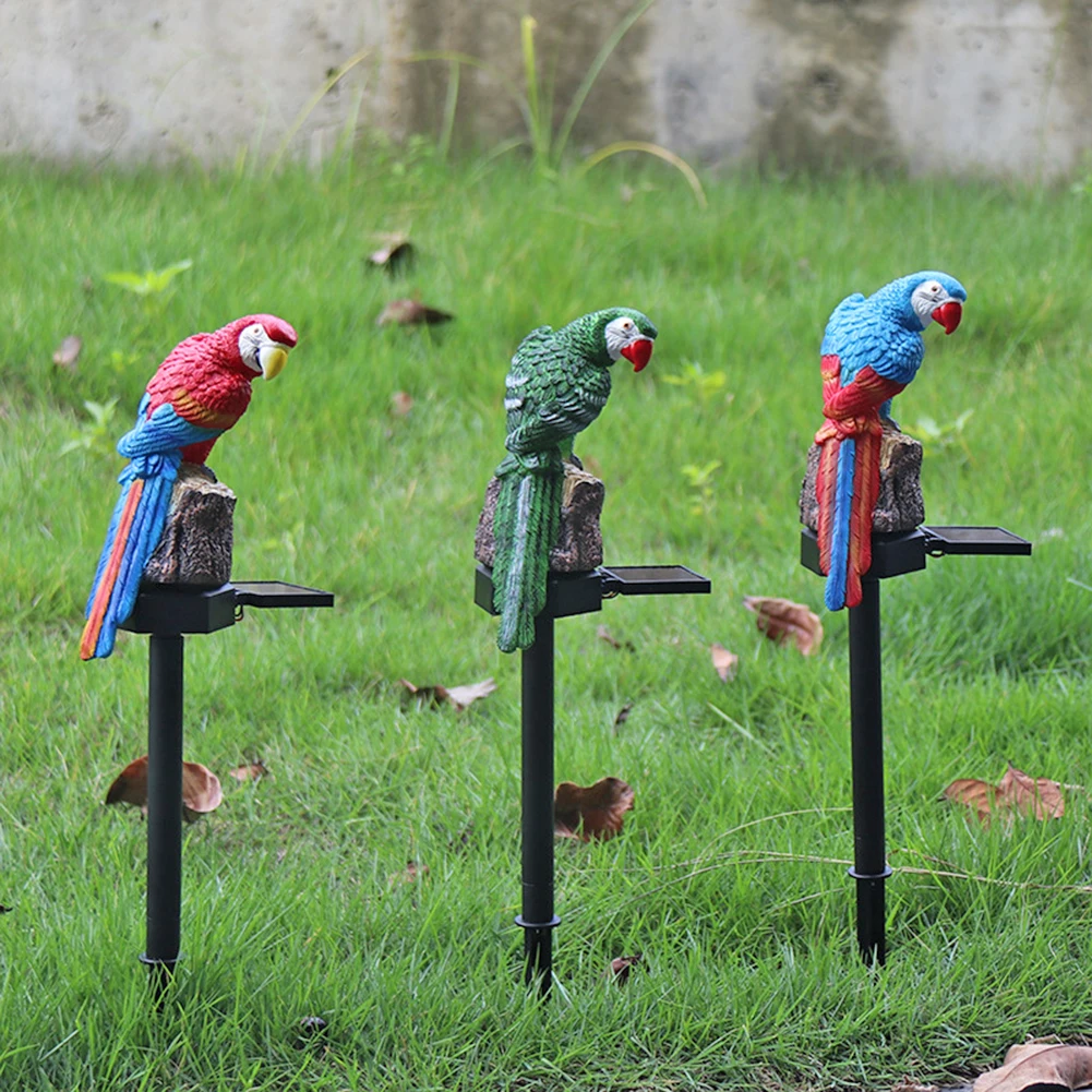 

Parrot LED Solar Light Outdoor Waterproof Garden Lawn Plug Landscape Light Garden Decoration Resin New Modern Courtyard, Lawn