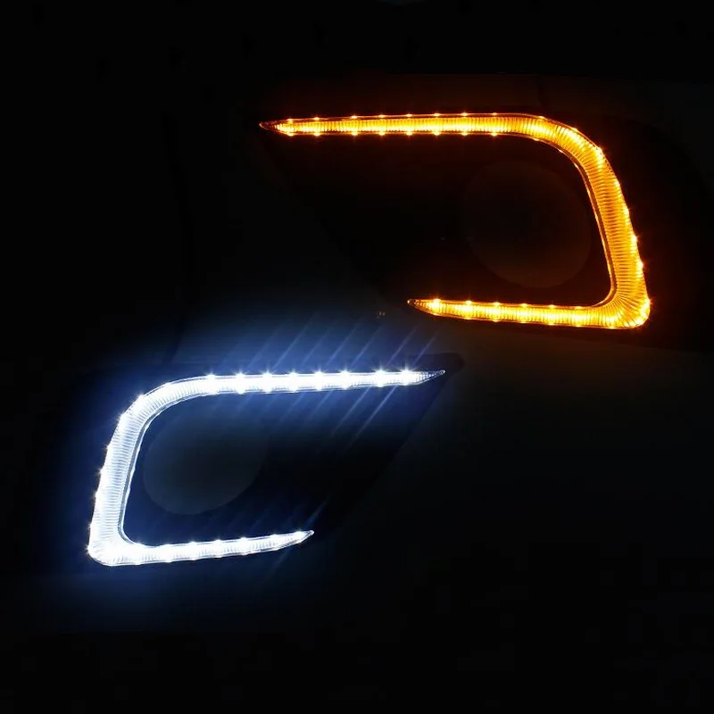 Tonlinker 2 шт. DIY Автомобильный Стайлинг Новый ABS и светодиодный ходосветильник свет с