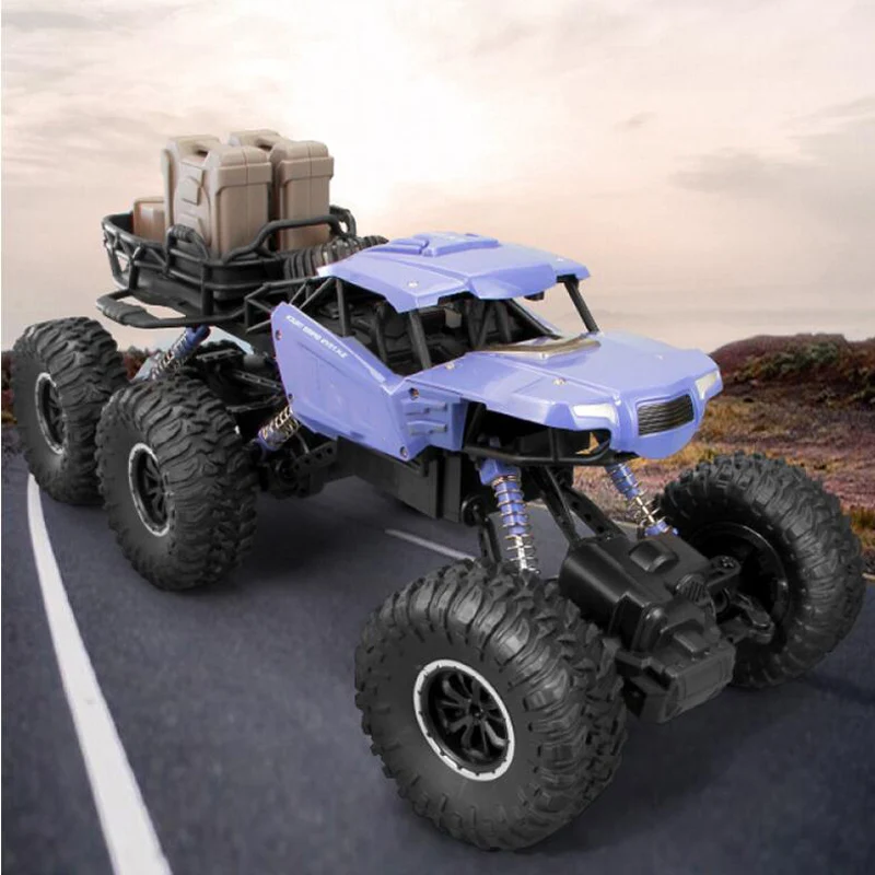 Oversized Remote Four-Wheel Drive Off-Road Racing Wireless High-Speed Charging Car Six-Wheel climbing All Terrain Boy Toy | Игрушки и