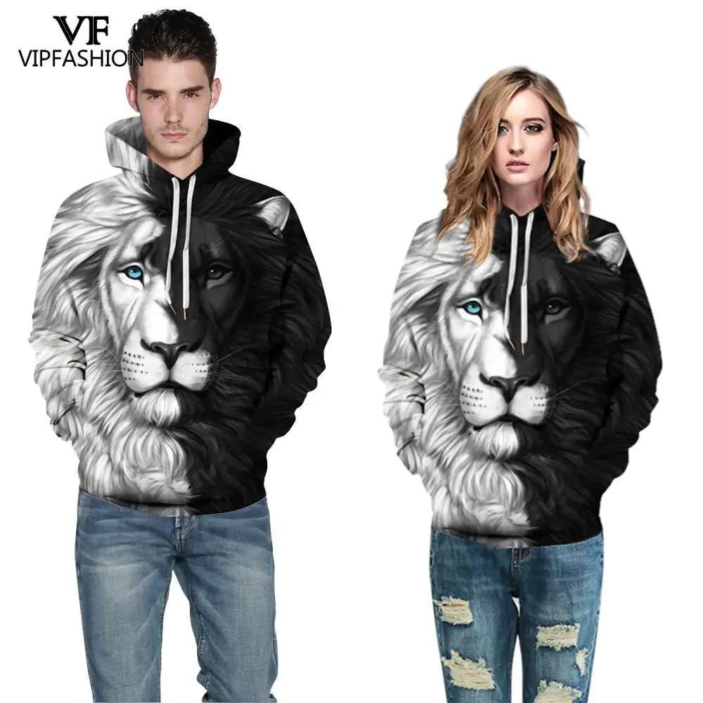 VIP FASNHION 2019 тапочки для мужчин и женщин толстовка уличной моды &quotТигр&quot Одежда с
