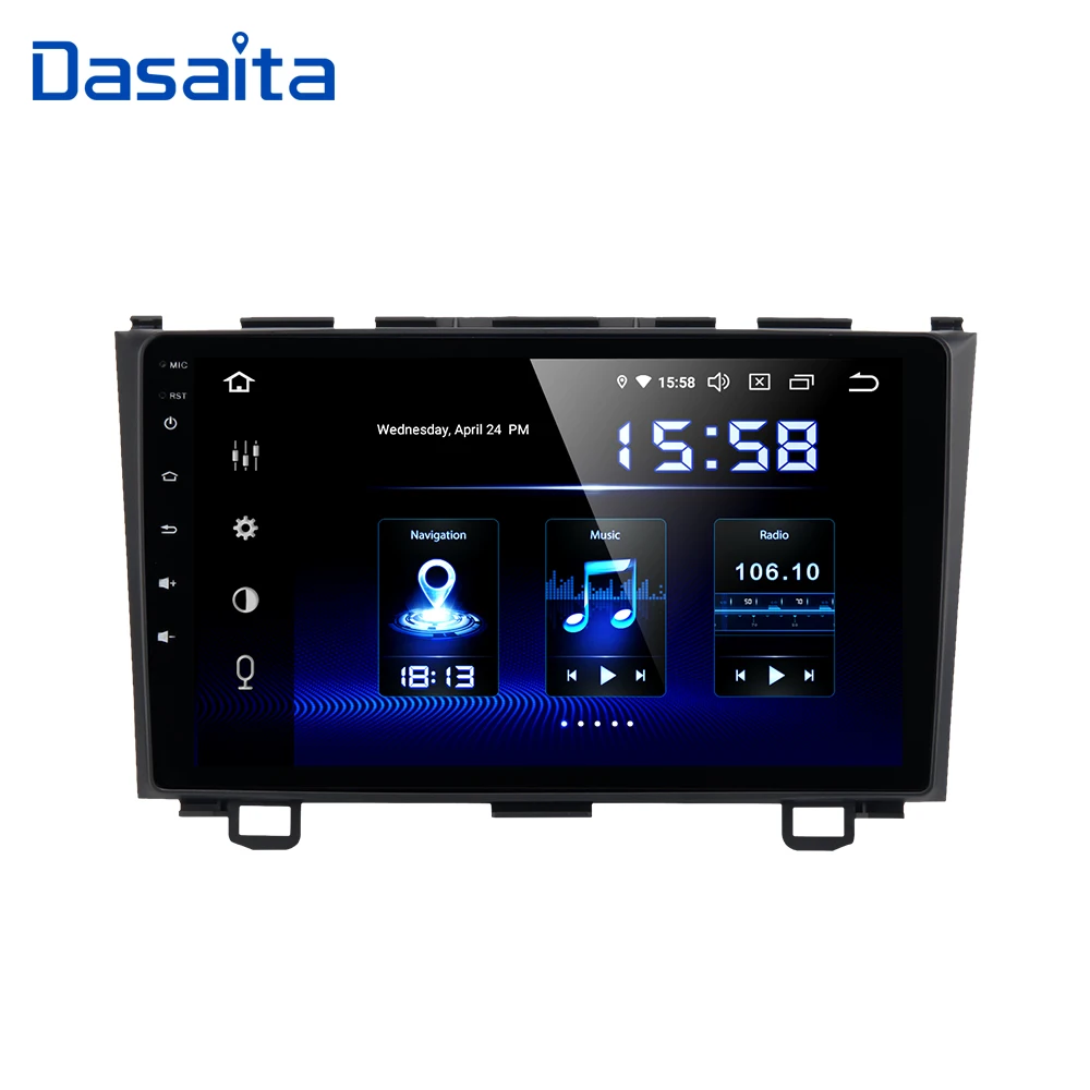 Dasaita 9 &quotAndroid 10 Автомобильный GPS радио плеер для Honda CRV 2006-2011 с восьмиядерным 4 Гб 64