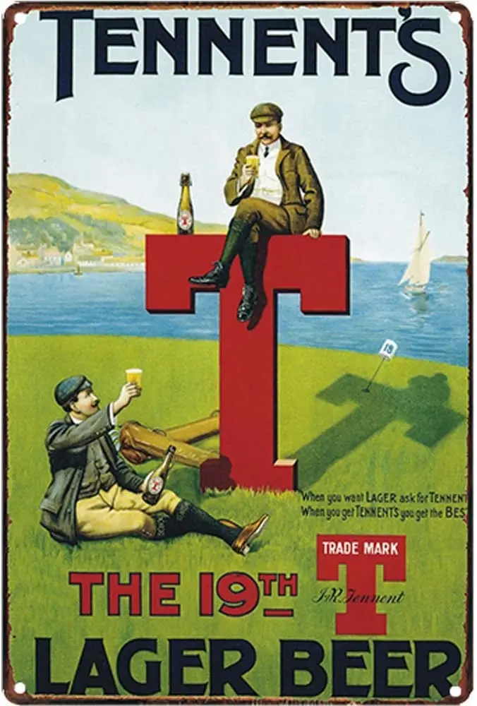 

Lager Beer for Bar Retro Metal Tin Sign Plaque Poster Wall Decor Art Shabby Chic Gift