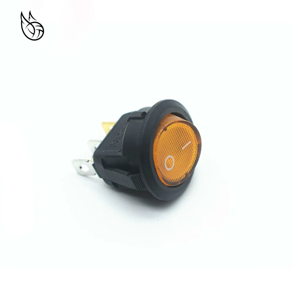 4 шт. красный синий зеленый желтый светильник SPST с круглым переключателем 6A/250V