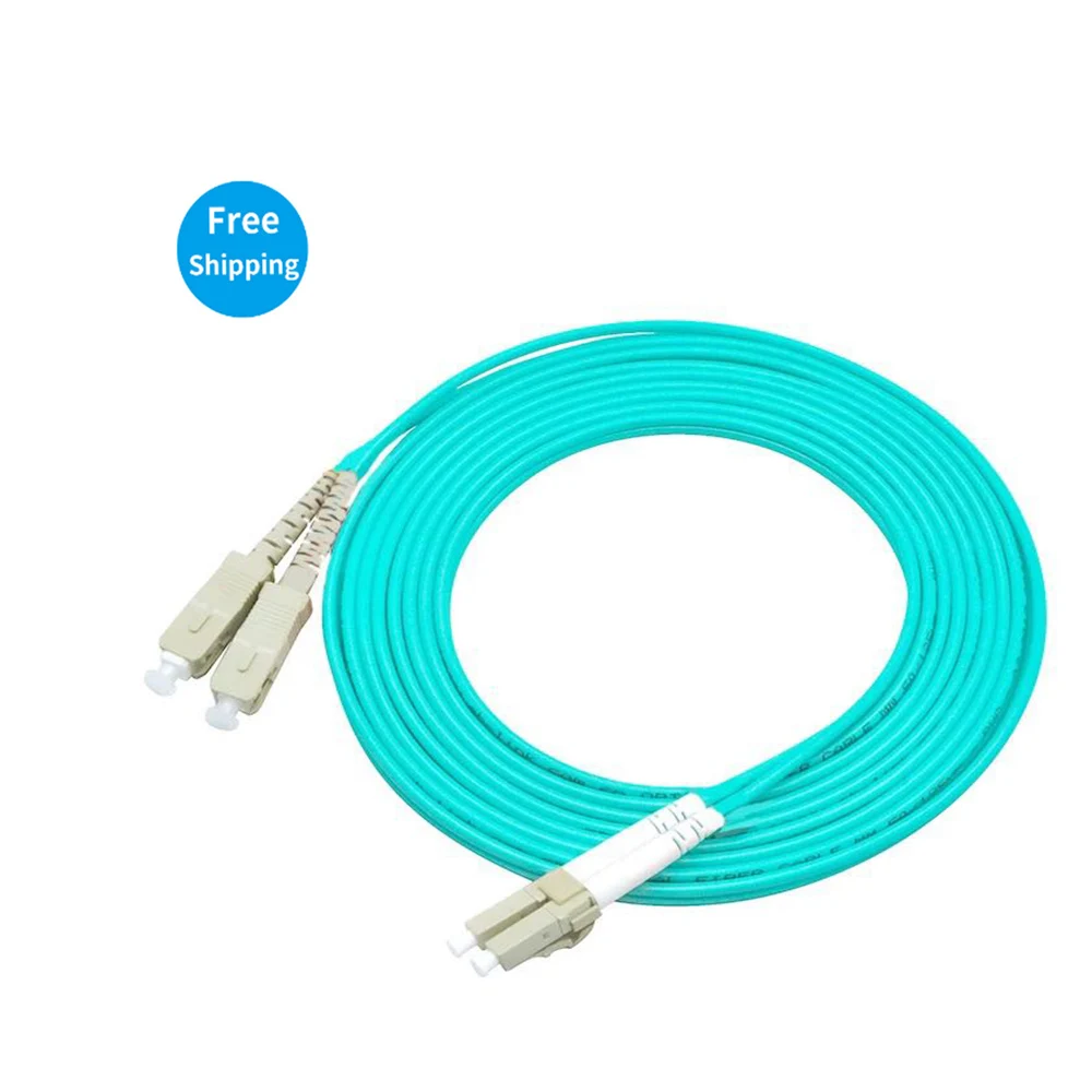 

SC/UPC-LC/UPC Multi-Mode OM3 Fiber Cable Multimode Duplex Fiber Optical Jumper Patch Cord 3M 5M 10M 25m NoOptical cable jumper