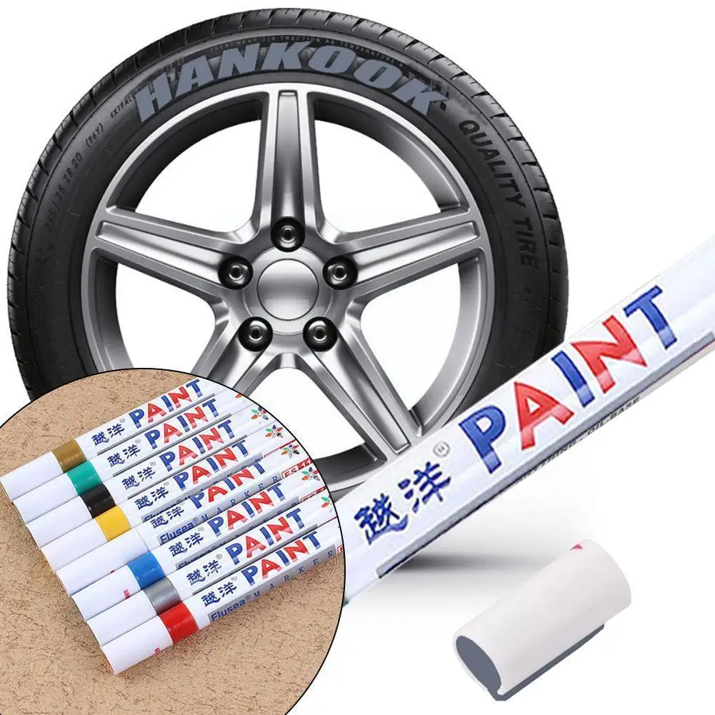 

1pc Car Waterproof Permanent Paint Marker Pen Durable Tire Stift Rubber Access Metal 12 Pens Painting Colors Tread Fix Q9J1