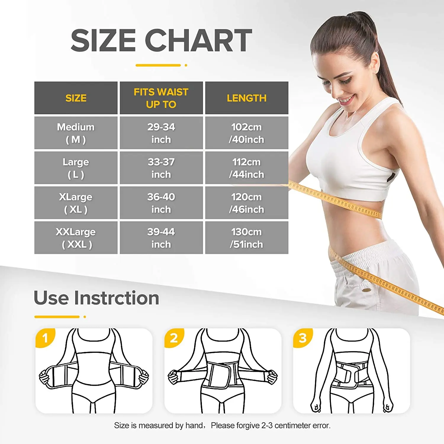 

Waist Trainer Women Waist Trainer Belt Waist Cincher Trimmer Slimming Body Shaper Belt for Weight Loss Sport Workout