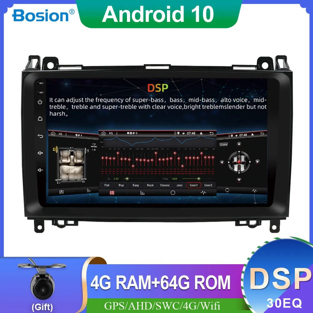 

DSP 4G+64G Android 10 For Mercedes Benz W639/Vito/Viano/W906 Sprinter/W169/W245 Car Radio Multimedia Player GPS BT Wifi DAB RDS