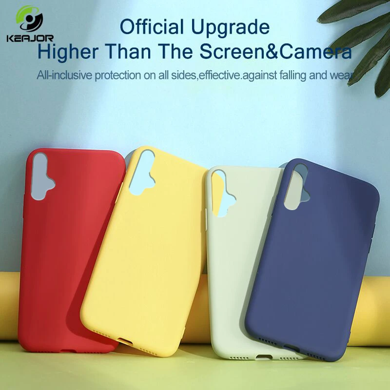 Keajor Liquid silicone Case For Huawei Honor 20 pro Summer Colors Fundas Soft Back Cover Honor20 Pro |
