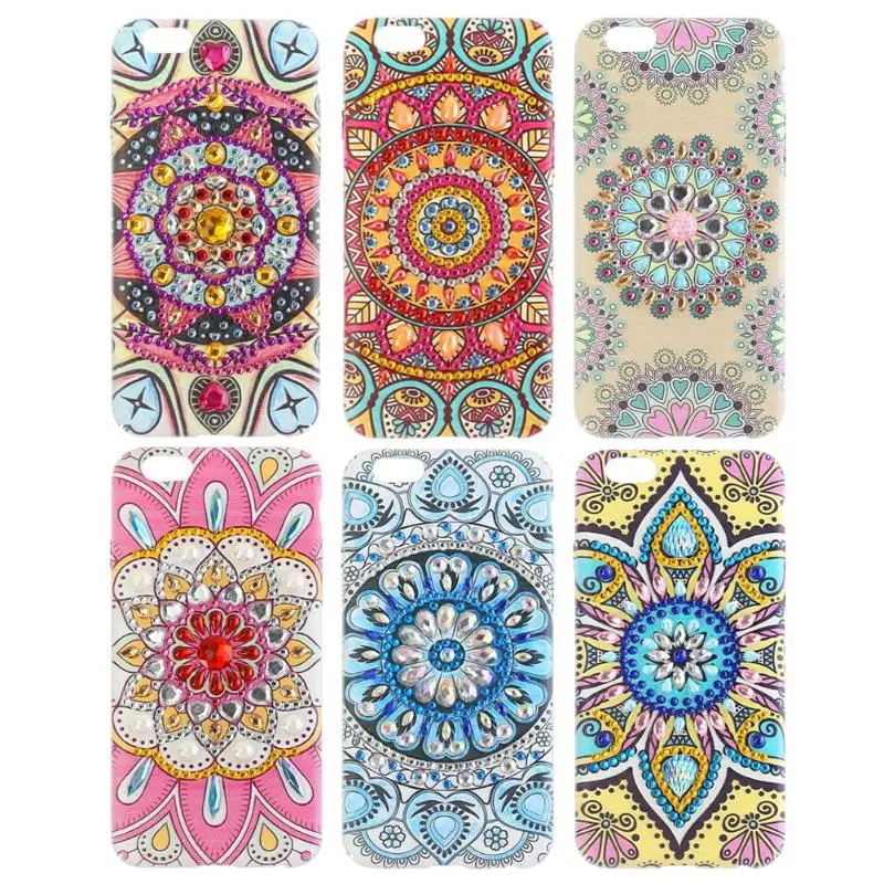 DIY особой формы алмазов картина защитный чехол для телефона iPhone 6/6s плюс мобильный