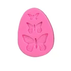 Форма в виде бабочки, силиконовые аксессуары для выпечки, 3D самодельные Украшения для сахарной рукоделия, инструмент для украшения торта из помадки, 3 цвета