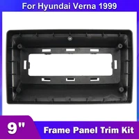 9 inch double din car radio fascia frame for hyundai verna 1999 auto installation trim dashboard panel kit audio bezel faceplate