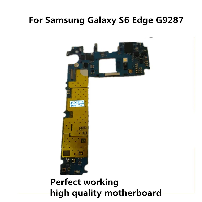 Б/у оригинальная материнская плата для Samsung Galaxy S6 Edge G9287 разблокированная