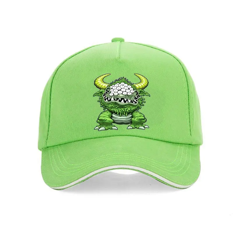 

Бейсбольная кепка из 100 хлопка с большим принтом в виде черного зверя