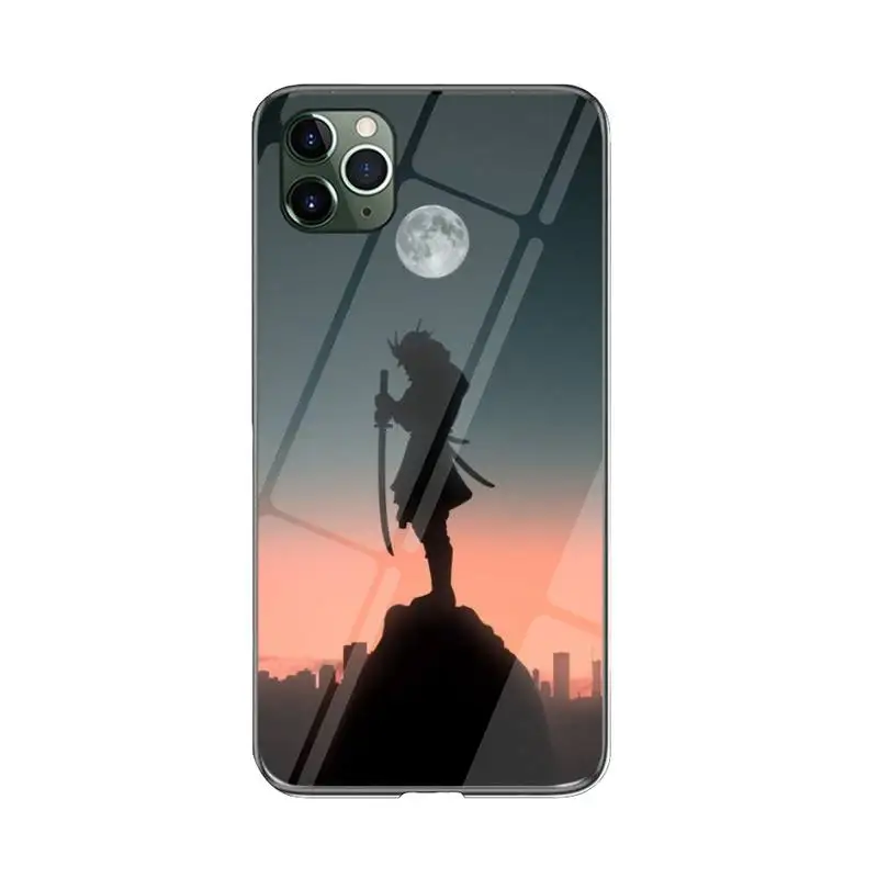 

FHNBLJ Samurai Silhouette Phone Case For iPhone 12 mini 12 PRO Max 11 pro XS MAX 8 7 6 6S Plus X XR cover