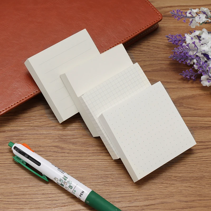 Новинка 2020 милый блокнот для заметок в горошек сетку с карманами Kawaii липкий 73x73 мм