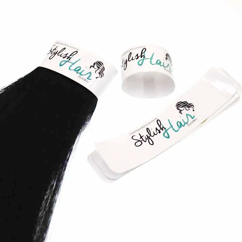 1000 шт Индивидуальные печатные глянцевые ламинированные белые бумажные этикетки