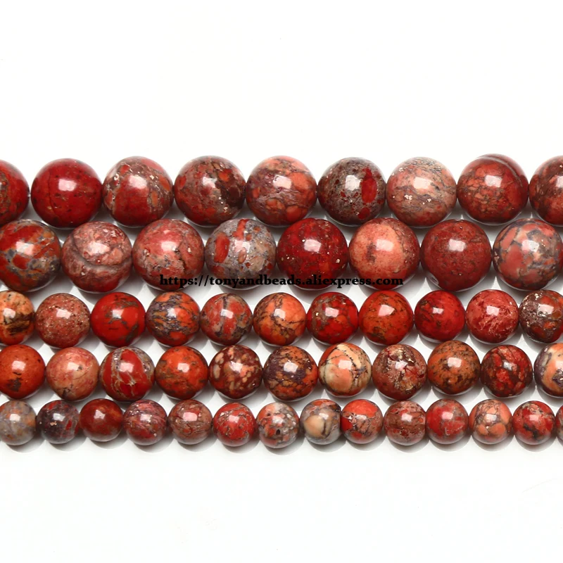 Круглые бусины из натуральной яшмы, 15 дюймов, 6, 8, 10 мм