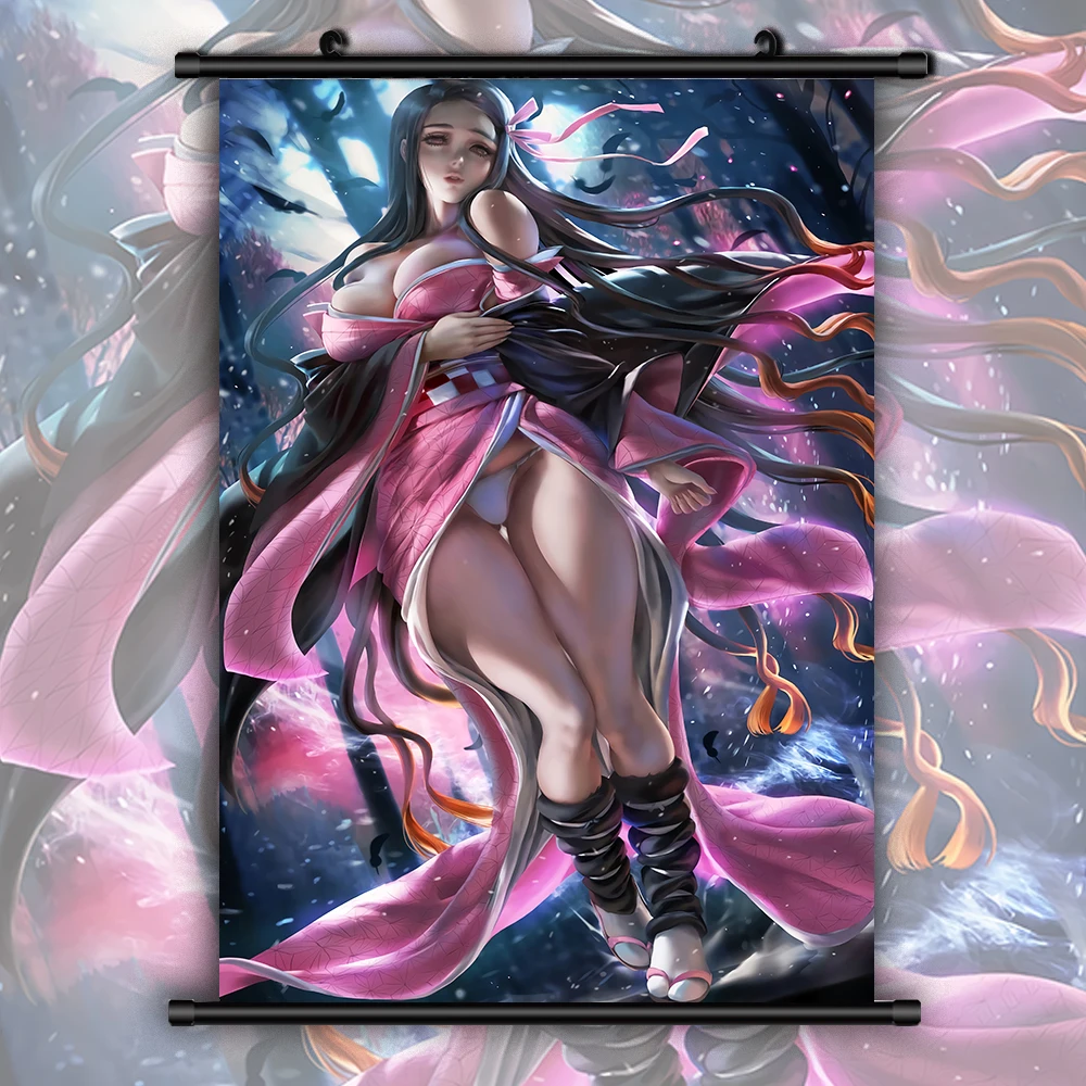 

Kimetsu no Yaiba Kamado Nezuko Anime manga wall Poster Scroll