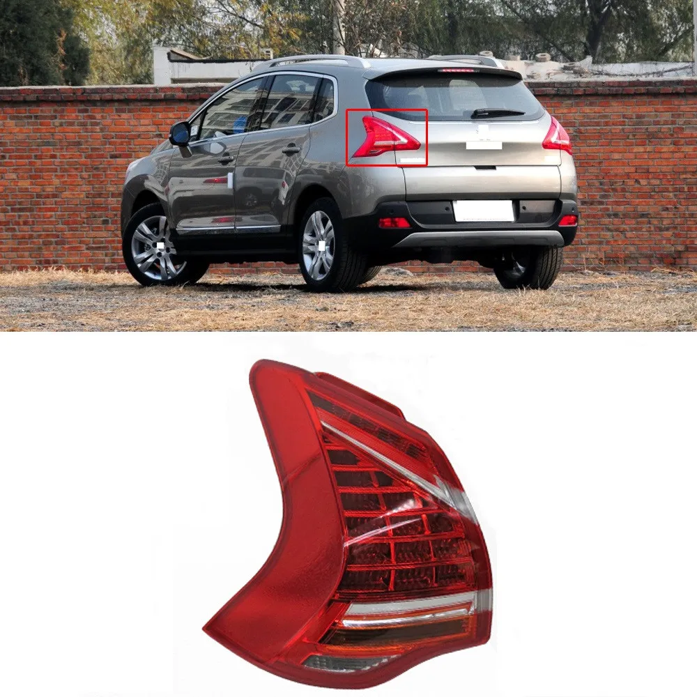 CAPQX для Peugeot 3008 2013 2014 2015 задний бампер Внешний Хвост светильник фонарь стоп сигнал