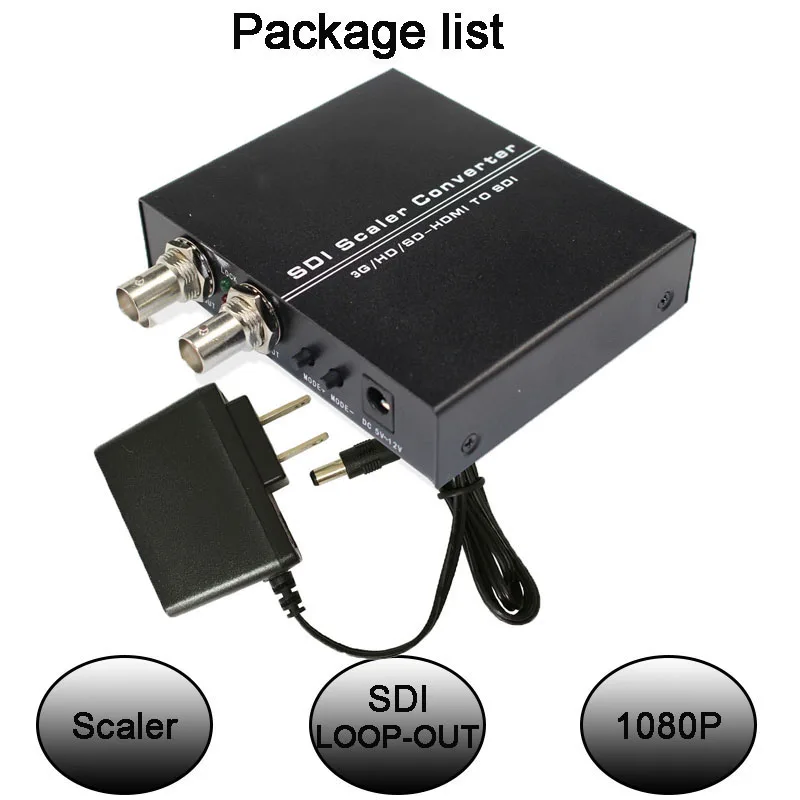 HDMI to 3G-SDI  to HD-SDI 480i/576i to SD-SDI Converter Adapter 3G HDMI to TWO SDI scaler Converter Adapter With Power enlarge