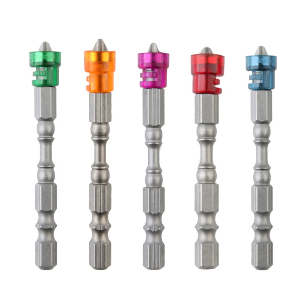 

5Pcs 65mm Magnetic Drill Screwdriver Bits PH2 S2 Alloy Steel Cross Head Screwdrivers Kit Single/Double Headed Hand Tools Drills