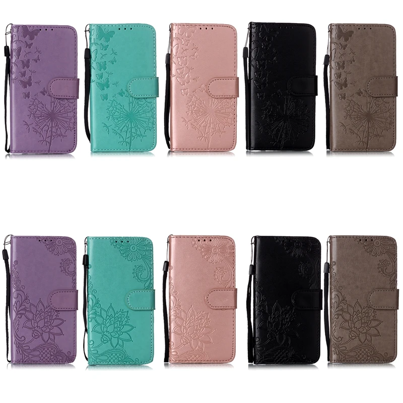 Цветок лотоса кожаный чехол-бумажник для Iphone 11 Новый 5 8 6 1 2019 samsung Примечание 10 Note10