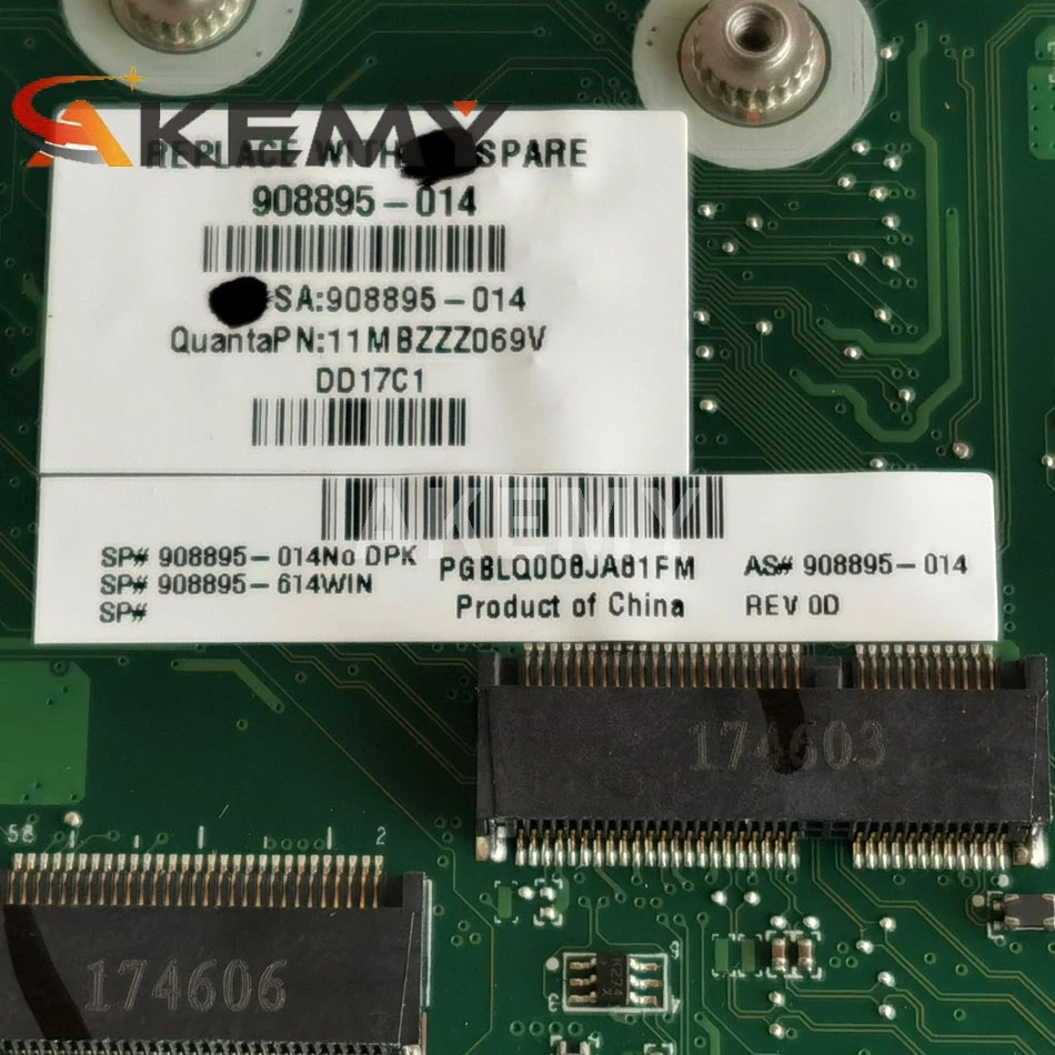 

AKemy For HP 27-A010 27-A 27 Laptop Motherboard 908382-604 908382-004 908382-003 DA0N83MB6G0 100% fully tested