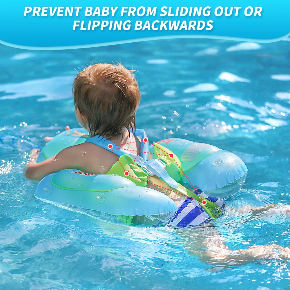 

Baby Swimming Float Inflatable Infant Floating Kids Trainer Swim Pool Accessories with Sun Canopy Ring Floats Water Pool Toys