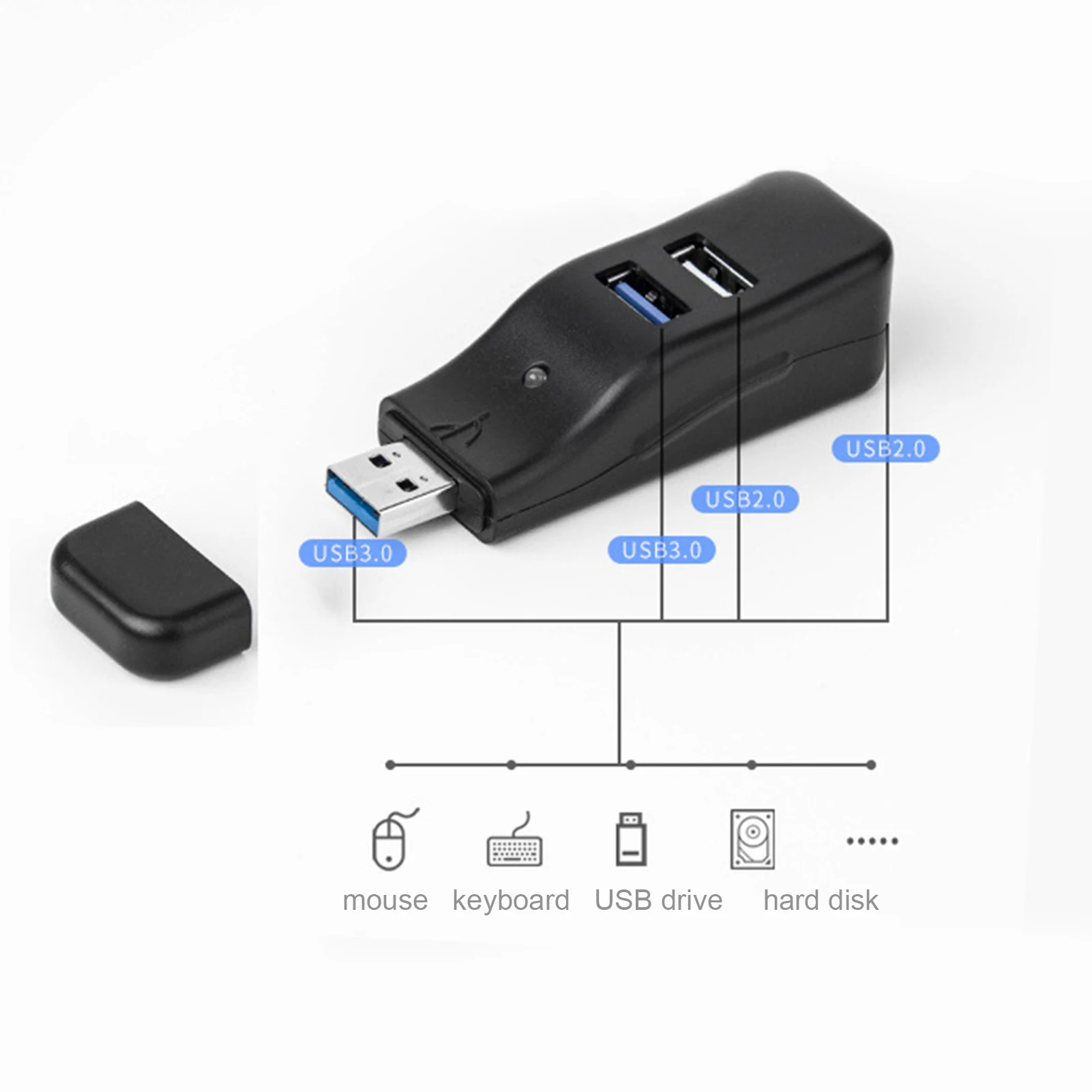 USB 3 0 концентратор 2 4 Порты и разъёмы разветвитель расширитель несколько кабель