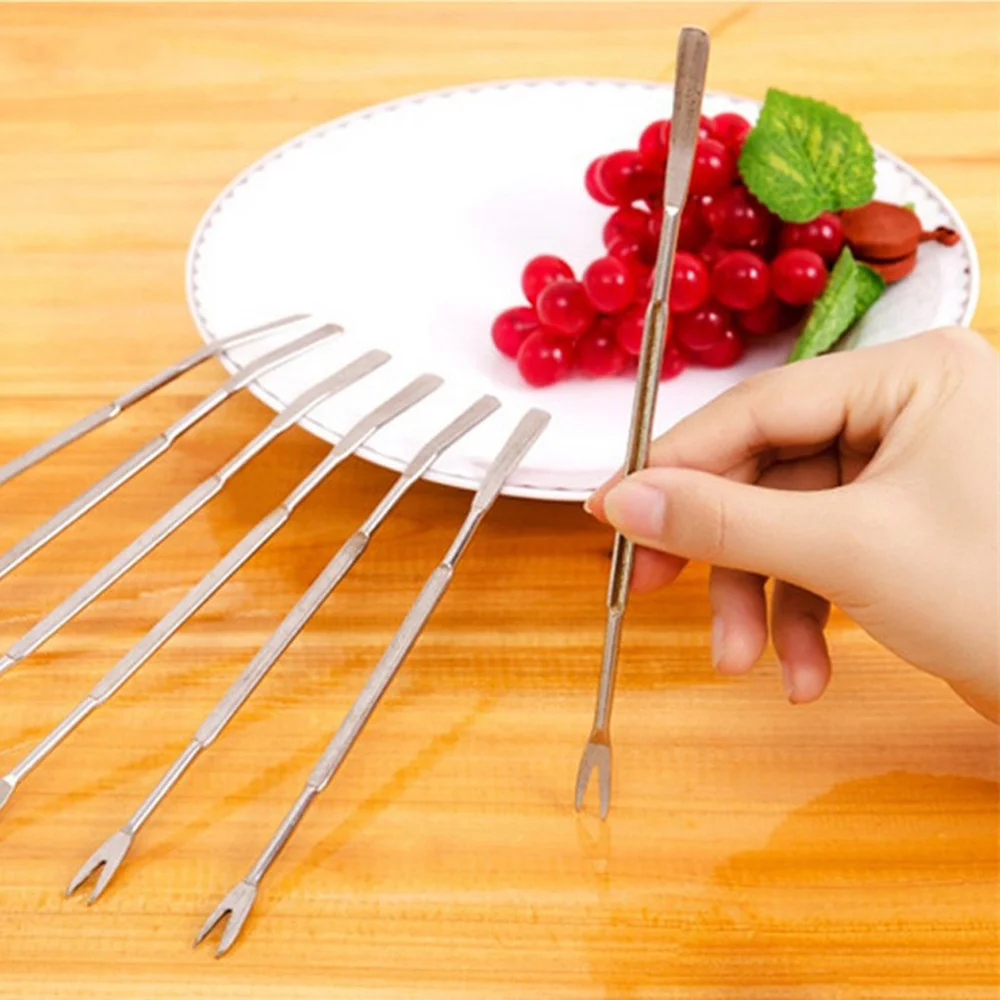 

12PCS Stainless Steel Shellfish Seafood Forks Nut Picks Seafood Tools
