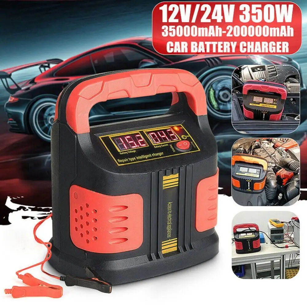 

35% Hot Sales!!! 350W 220V Smart Full Automatic LCD Display Car Battery Charger Pulse Restorer