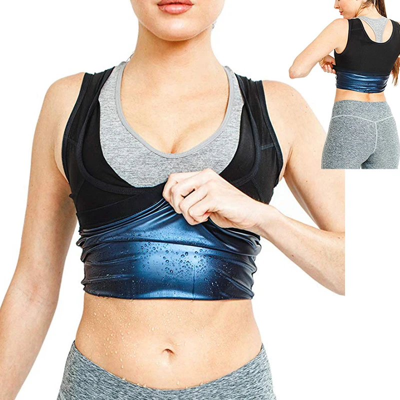

Men Polymer Sweat Sauna Shaper Vest Body Waist Trainer Slimming Vest Panties Compression Shapewear Corset Reductor De Abdomen