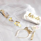 Лента из атласной ленты, с золотыми блестками, 2022, для свадьбы, девичника, лента для вечеринки, декоративные аксессуары для душа невесты