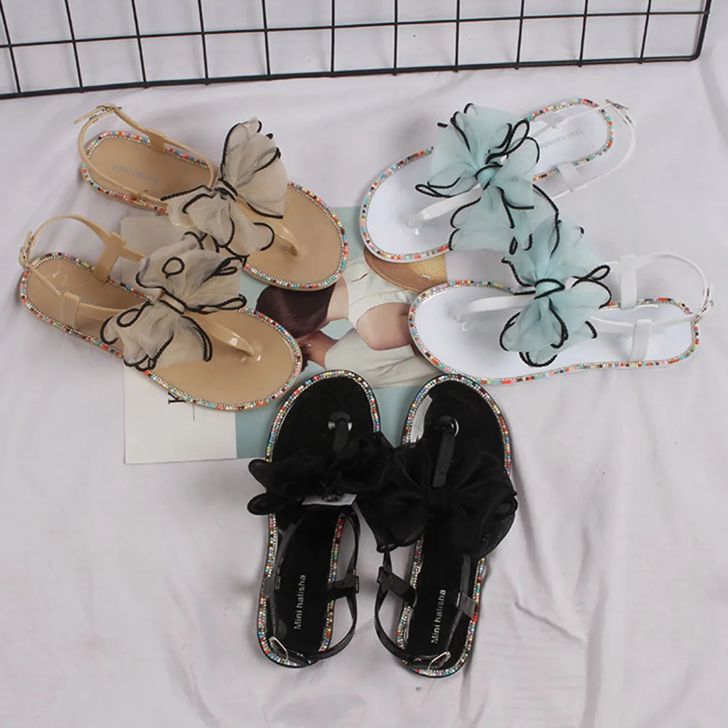 Пляжные летние сандалии Женские Вьетнамки с открытым носком босоножки на